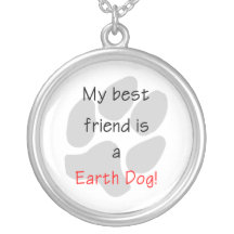 Mon meilleur ami est un chien de la terre bijouterie personnalisée