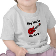 Mon oncle Rocks ! avec la guitare T-shirt