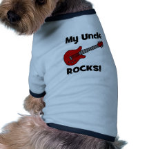 Mon oncle Rocks ! avec la guitare Vêtements Pour Chien