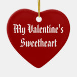 Mon ornement de souvenir de l'amoureux de Valentin