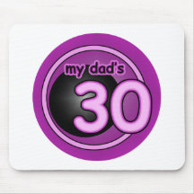 Mon papa 30 ! tapis de souris