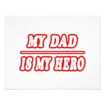 Mon papa est mon héros invitations