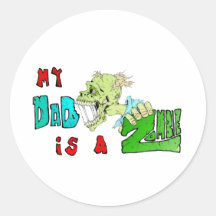 Mon PAPA est un ZOMBI Adhésifs