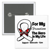 Mon petit-fils - conscience de cancer de poumon badge
