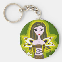 Mon petit porte - clé féerique vert porte-clefs