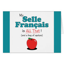 Mon Selle Francais est tout cela ! Cheval drôle Carte