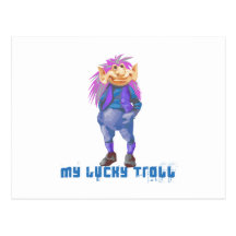 mon troll chanceux cartes postales