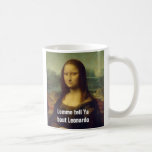 Mona Lisa de froncement de sourcils Tasse À Café