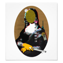 Mona Lisa StreetPopArt - Gold Version Kunst Fotos