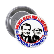 Mondale-Ferraro - Knoop Speld Buttons