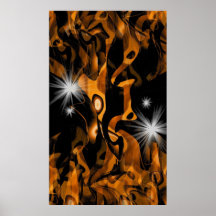 Monde de caramel d'affiche