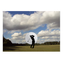 Monde de golf modèles de cartes de visite