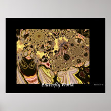 Monde de papillon d'affiche