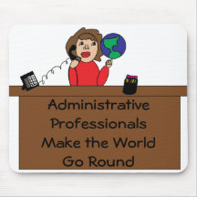 Monde professionnel administratif Mousepad Tapis De Souris