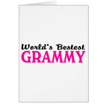 Mondes Bestest Grammy Carte De Vœux