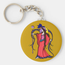 Mondhexe moon witch schlüsselanhänger