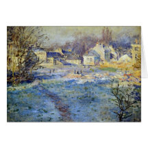 Monet - illustration blanche de Frost Carte