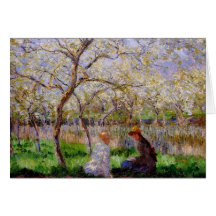 Monet - printemps carte de vœux