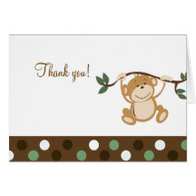 Monkey le jeu Brown/notes de Merci pliées par vert Cartes