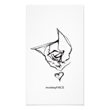 monkeyFACE (douanegrootte) Foto Print