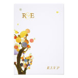 Monogram RSVP van de Bomen van BridalHeaven het Ca Custom Uitnodging