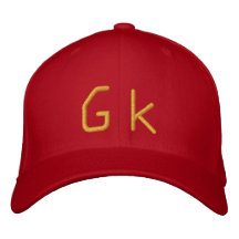 monogramm casquette brodée