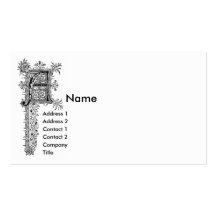 Monogramme A Carte De Visite