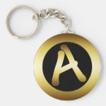 MONOGRAMME A D'OR PORTE-CLEF