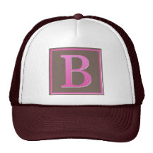 monogramme b casquettes de camionneur