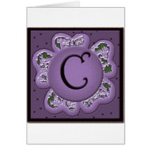 Monogramme C Cartes De Vœux