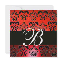 MONOGRAMME CHIC NOIR ROUGE LUMINEUX de DAMASSÉ, bl