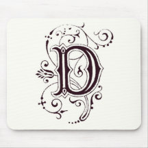 Monogramme D Mousepad Tapis De Souris