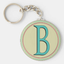 MONOGRAMME DE B PORTE-CLÉS