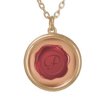 monogramme de cire de joint de la lettre P Pendentif