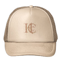 Monogramme de HC ou de ch en rose et or Casquettes De Camionneur
