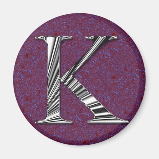 Monogramme de la lettre K Aimant