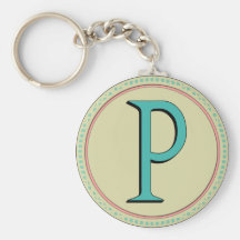 MONOGRAMME DE P PORTE-CLÉS