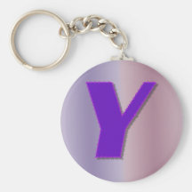 Monogramme de pourpre de Y Porte-clés