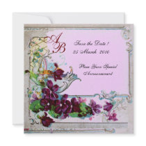 MONOGRAMME de ROMANTICA 4, mariage rose pourpre fl