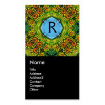 MONOGRAMME DE TOURNESOLS CARTES DE VISITE PERSONNELLES
