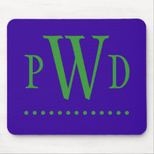 Monogramme de très bon goût Mousepad Tapis De Souris
