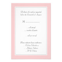 Monogramme élégant épousant la carte de RSVP Carton D'invitation