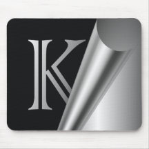 Monogramme en acier "K " de peau Tapis De Souris
