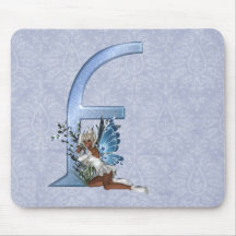 Monogramme féerique F Tapis De Souris