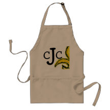 Monogramme Initial Fluer de Lis Apron Tablier