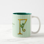 Monogramme irlandais F d'or Mug