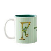 Monogramme irlandais F d'or