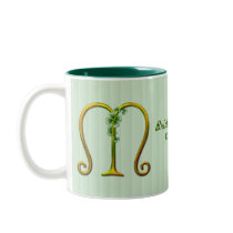 Monogramme irlandais M d'or