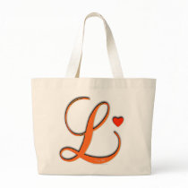 Monogramme L sac de villa de variété