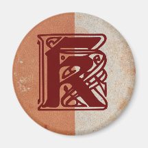 monogramme magnets pour réfrigérateur
